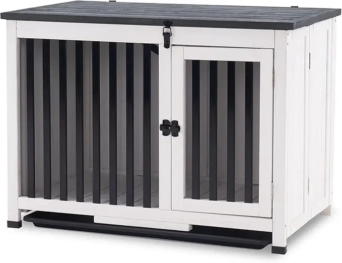 Wooden Dog Crate Furniture, End Table No Assembly Needed Medium