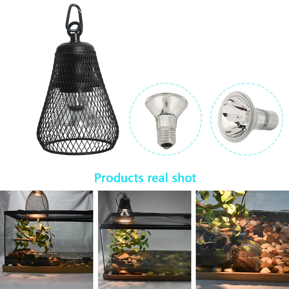 Reptile Heat Lamp Dimmable UVA UVB Reptile Bulb With Holder.