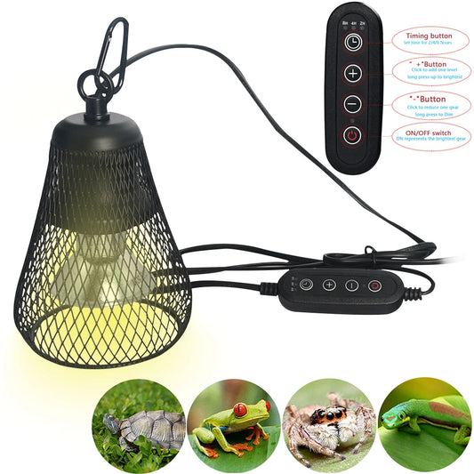 Reptile Heat Lamp Dimmable UVA UVB Reptile Bulb With Holder.