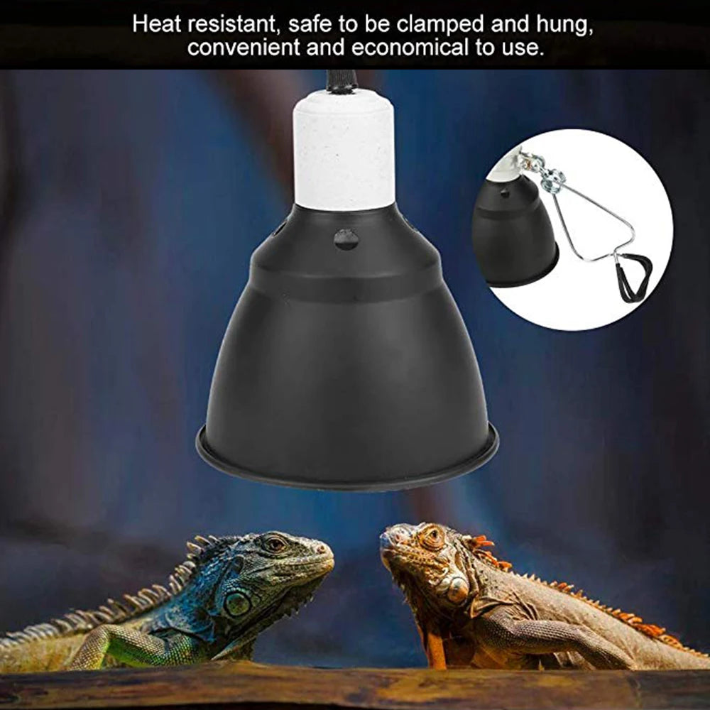 E27 Pet Heater Lamp Lampshade Holder UVA/UVB Feeding Box Lighting Sun Light Bulb Socket,