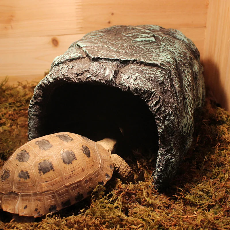 Turtles Rock Hideout House Pet Hiding Spot Habitat '