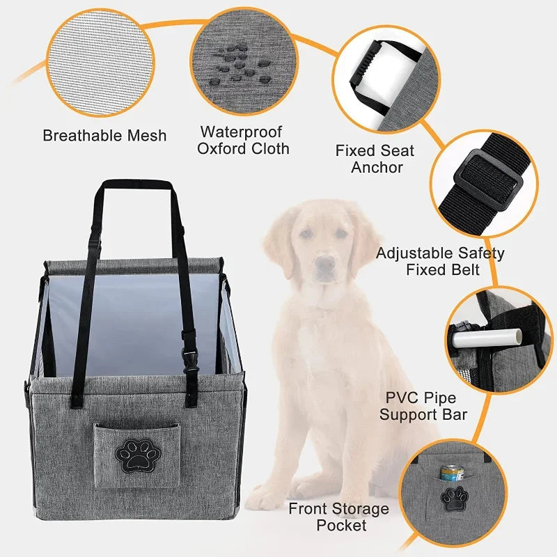 Car Pet Seat Stable Carriers Dog Accessories Safe Portable Puppy Travel Baskets