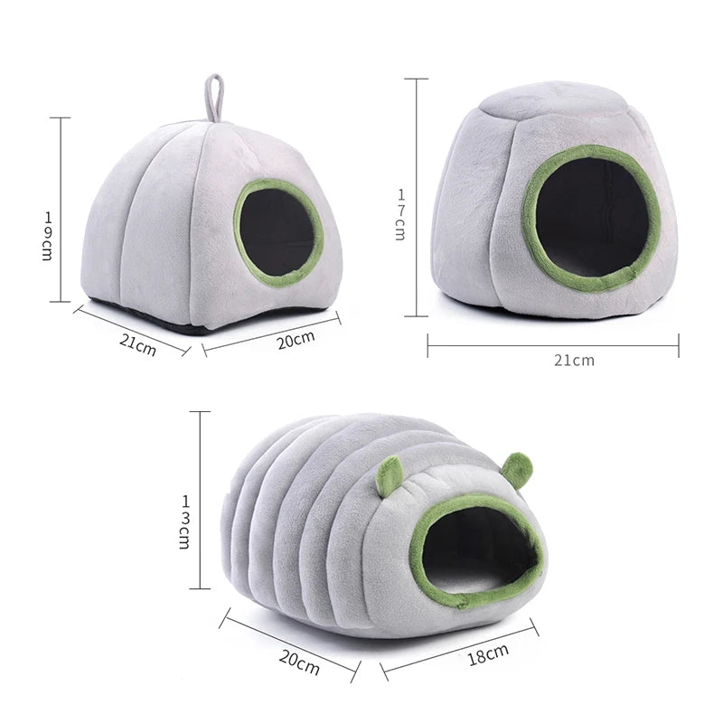 Pet Cave Hamster Bed Super Warm Guinea Pig Cage House Cozy Hideout for small animals.