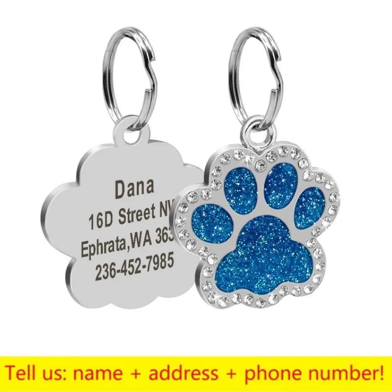 Personalized Dog Tag Custom Pet Puppy Cat ID Tag Dog Collar Anti-lost Accessories