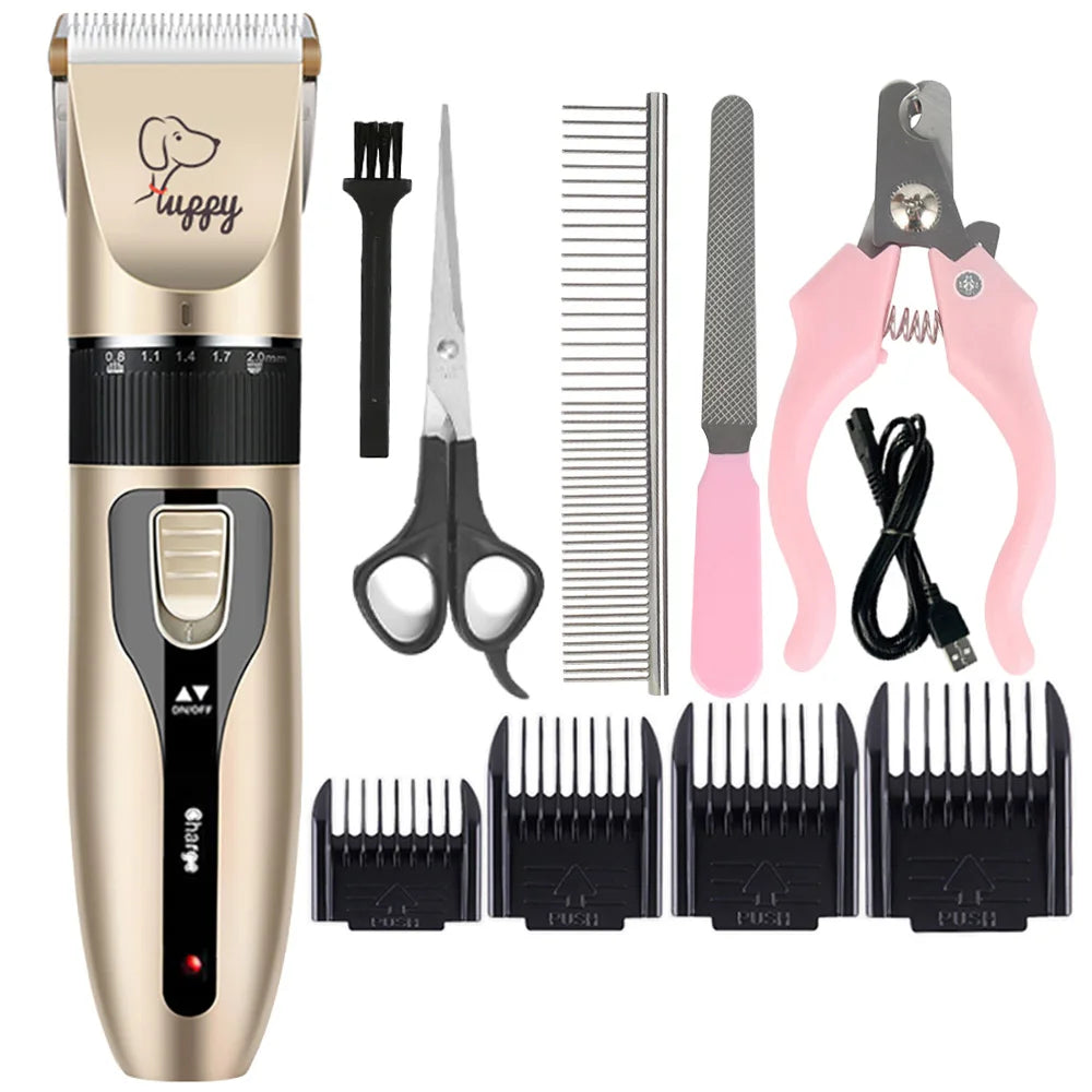 Dog Hair Clipper Pet Hair Trimmer Cat Puppy Grooming Electric Shaver .