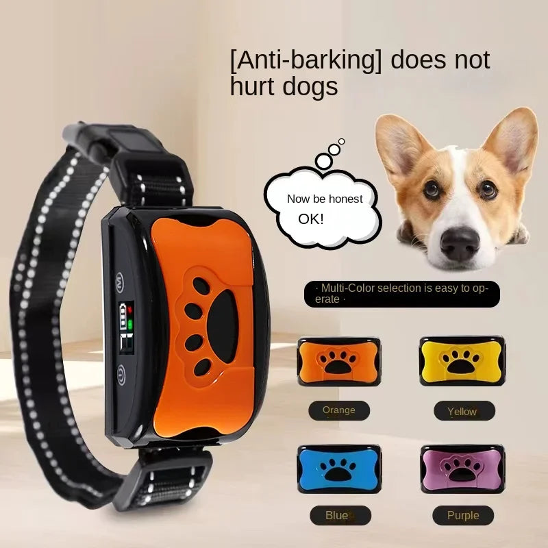 Pet Dog Anti Barking Device USB Electric Ultrasonic Dogs Training Collar.