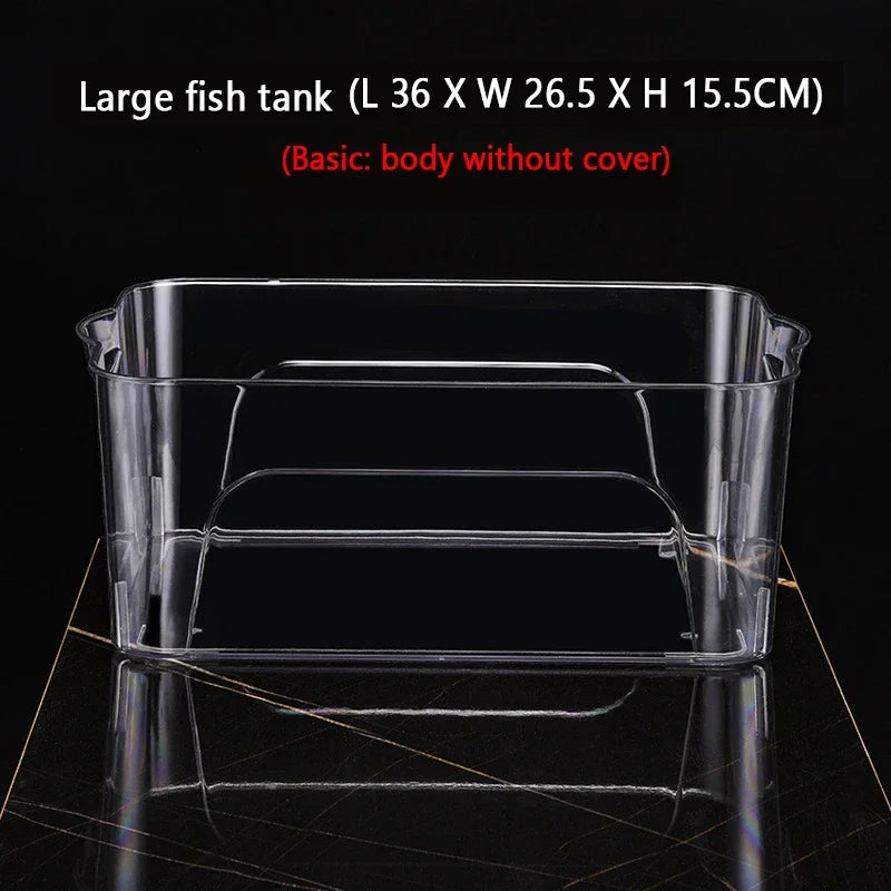 Betta Ecological Fish Tank Home Aquarium Transparent Living Room Desktop Landscaping.