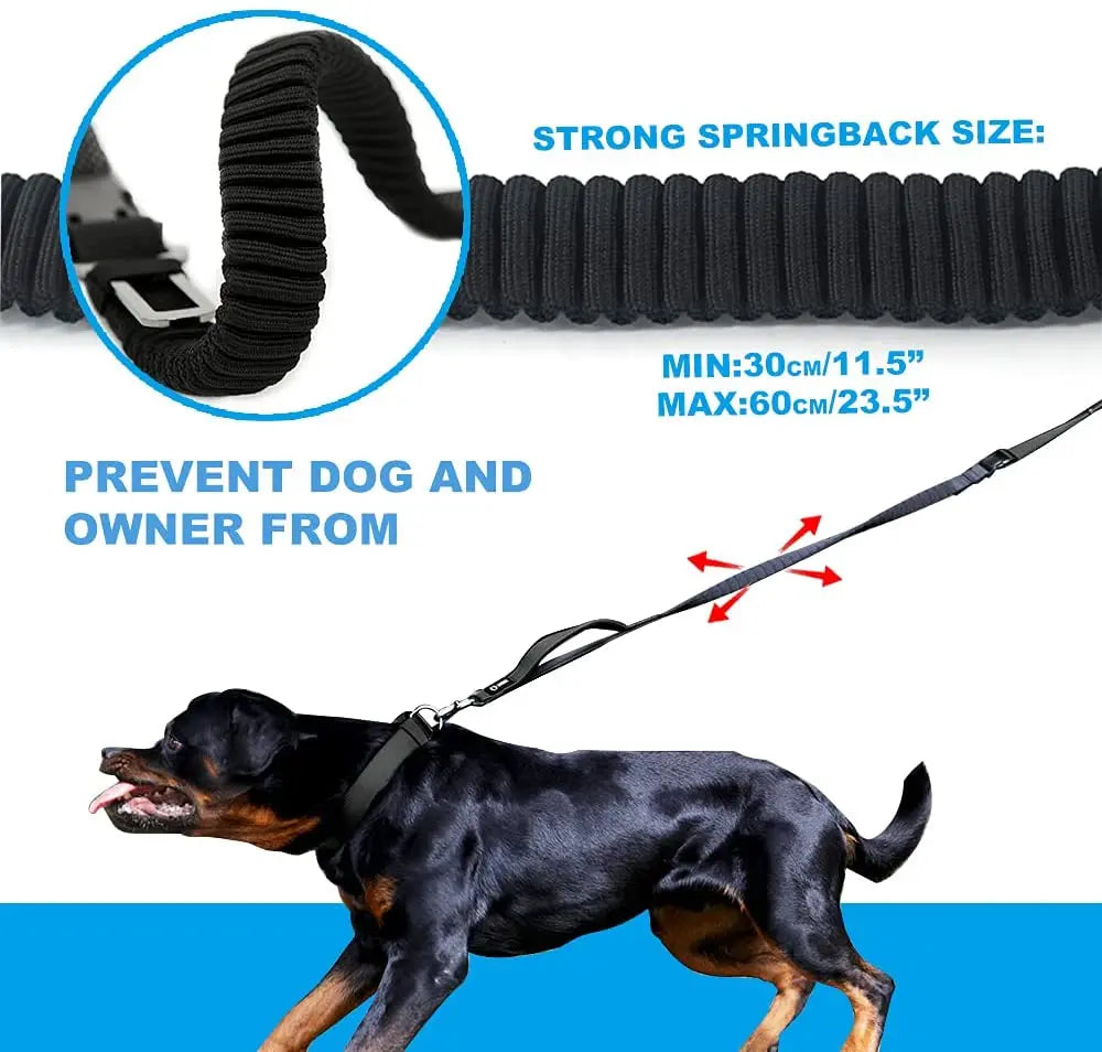 TSPRO Hands Free Dog Leash for Walking Running with Safety Car Seat Belt