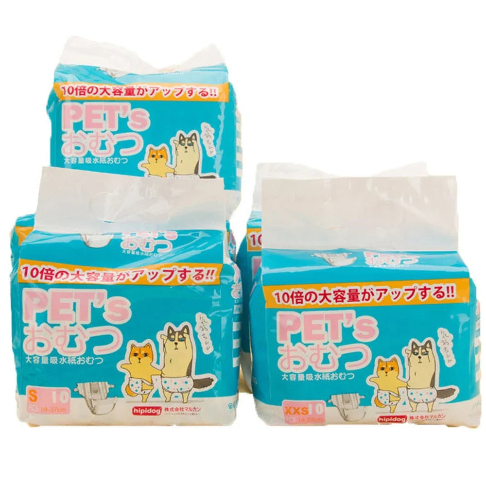 Female Dog Diaper for Teddy, Leakproof Nappies, Super Absorption.