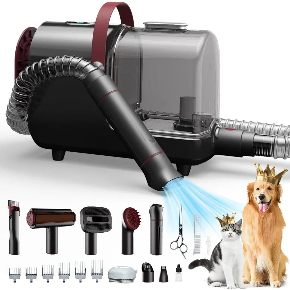 Pet Grooming Kit, 99% Pet Hair Removal, 3.5L Capacity, 16 Grooming Tools. home Cleaning