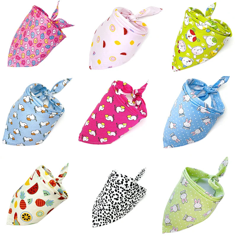 30/50pcs Dog Bandana Bulk For Small Middle Large Dog Dog Scarf Handkerchief.