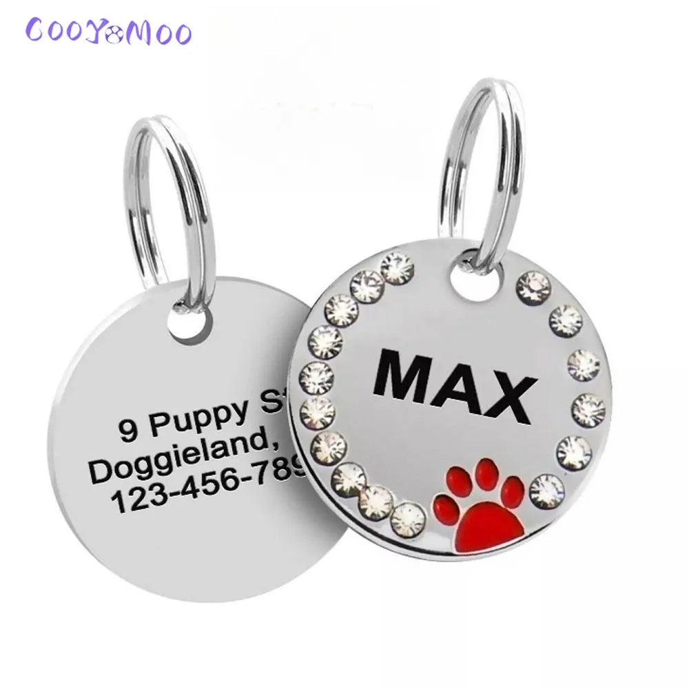 Personalized Dog Tag Custom Pet Puppy Cat ID Tag Dog Collar Anti-lost Accessories