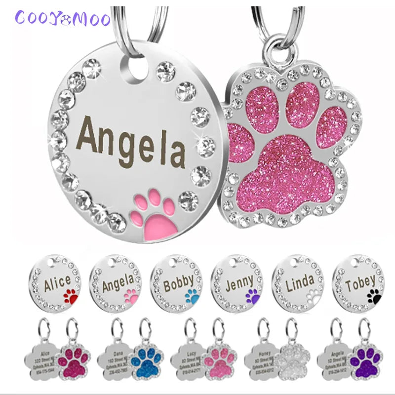 Personalized Dog Tag Custom Pet Puppy Cat ID Tag Dog Collar Anti-lost Accessories