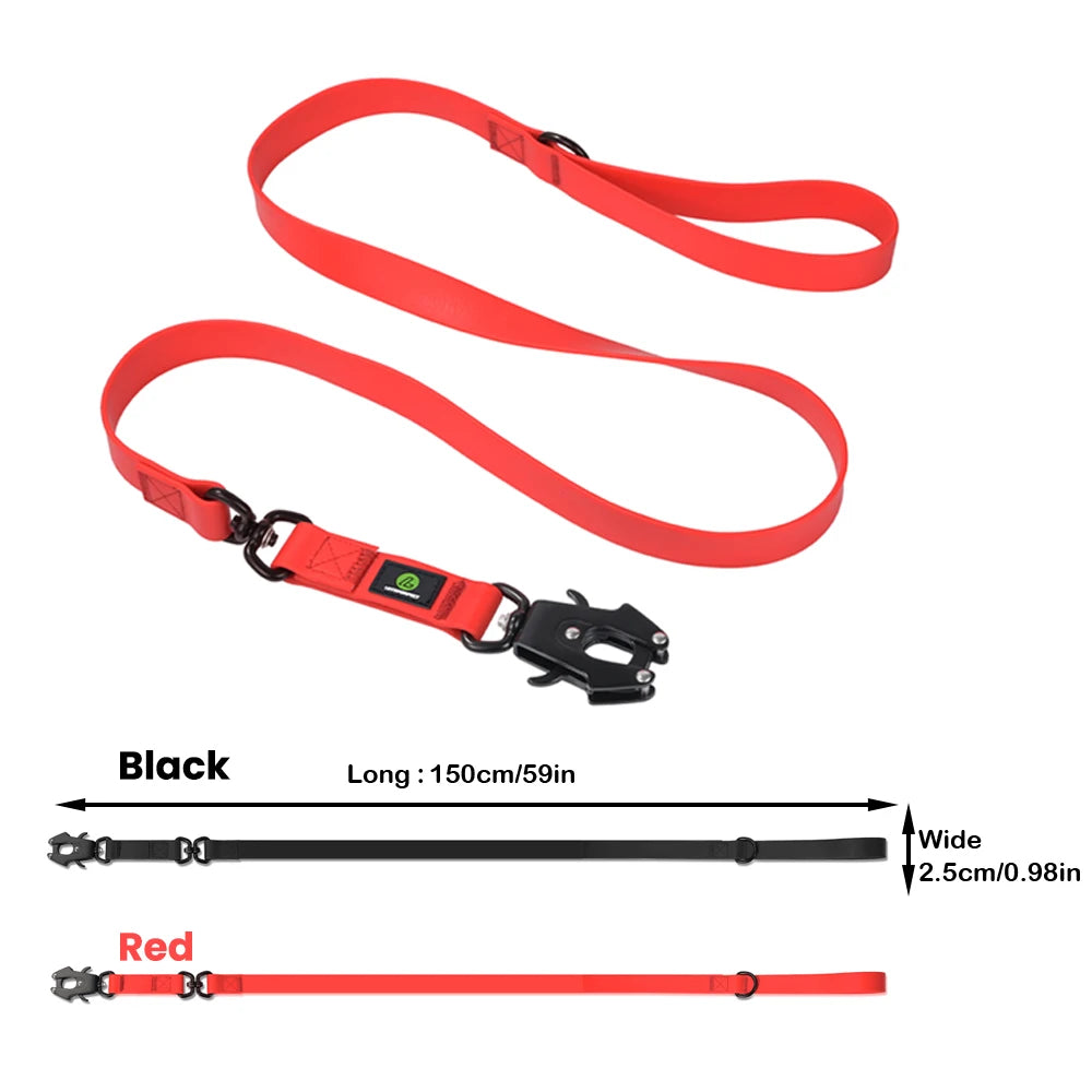 5FT Pvc Training Durable Handle Quick Release Frog Clip Lead line Waterproof lead line Dog Leash