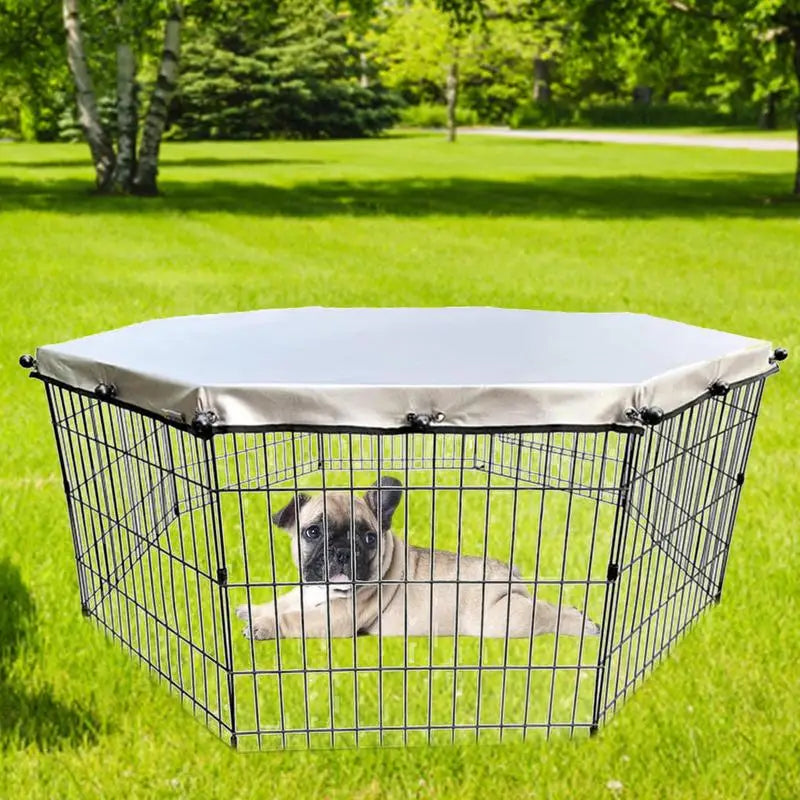 Dog Playpen Oxford Cloth Top Cover for Portable Folding Pet Tent.