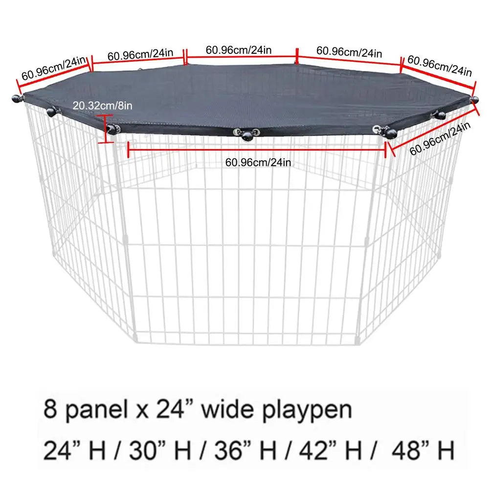 Dog Playpen Oxford Cloth Top Cover for Portable Folding Pet Tent.