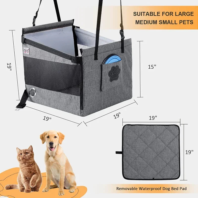 Car Pet Seat Stable Carriers Dog Accessories Safe Portable Puppy Travel Baskets