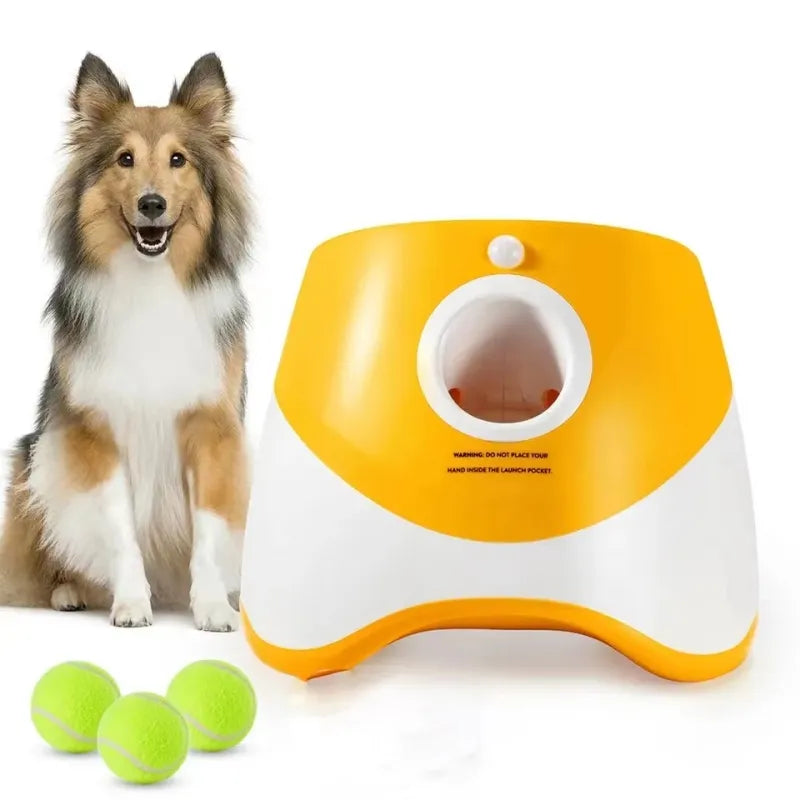 Dog Tennis Launcher Automatic Pet Dogs Chase Toy.