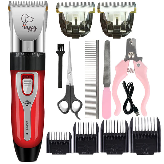 Dog Hair Clipper Pet Hair Trimmer Cat Puppy Grooming Electric Shaver .