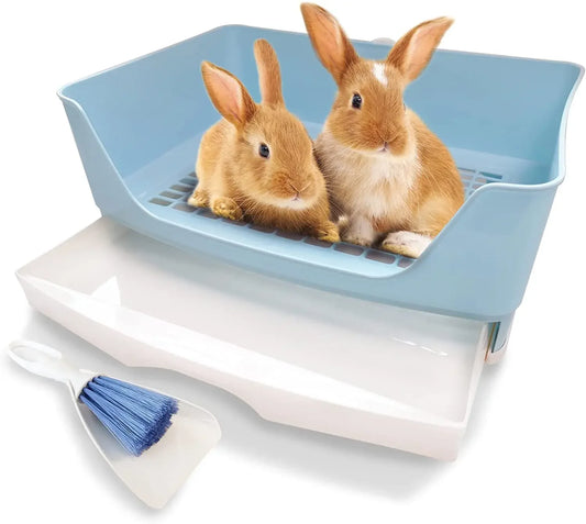 Large Litter Box  Toilet Bedpan for Adult Hamster/Guinea Pig/Ferret/Bunny .