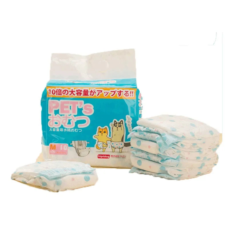 Female Dog Diaper for Teddy, Leakproof Nappies, Super Absorption.