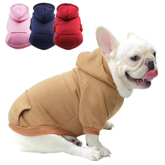 Dog Hoodie Winter Warm Dog Clothes for Small Medium Dogs