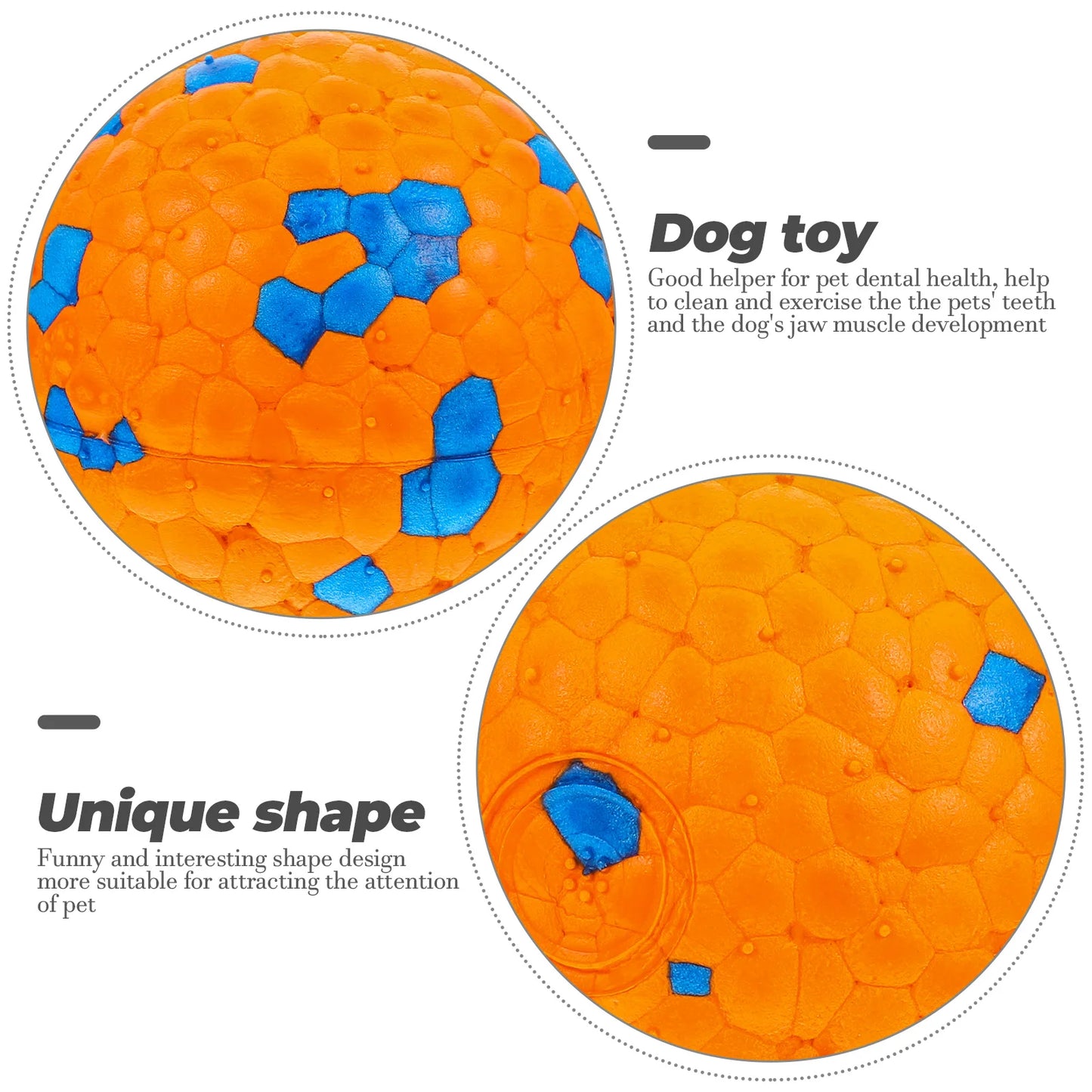 Puppy Chew Toys Pet Dog Ball Teething Interactive Training.