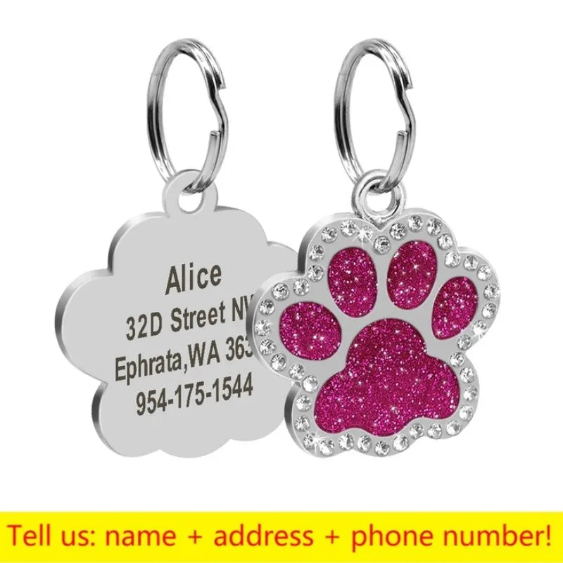 Personalized Dog Tag Custom Pet Puppy Cat ID Tag Dog Collar Anti-lost Accessories