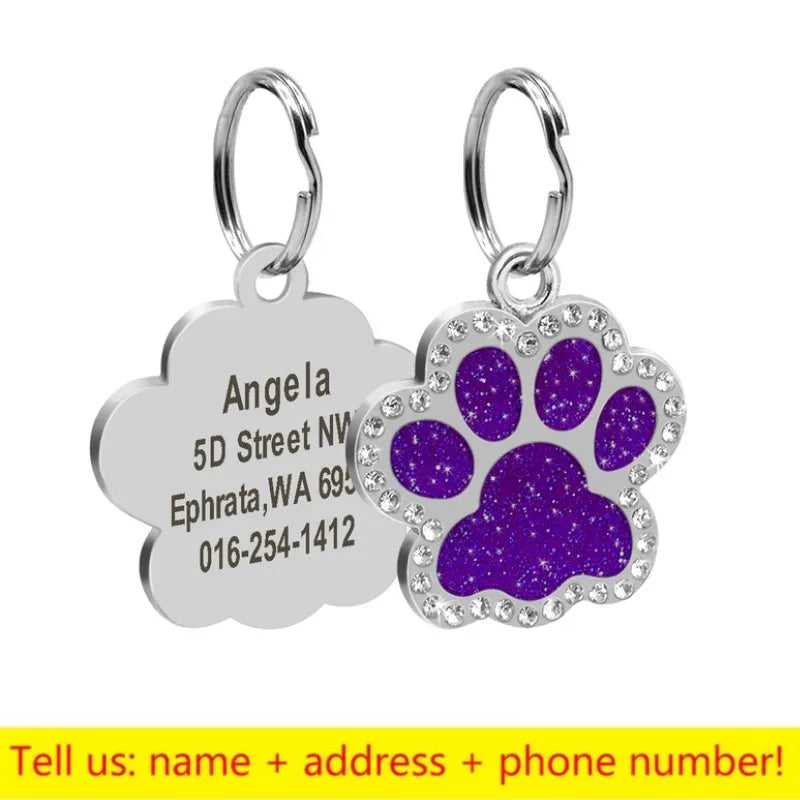 Personalized Dog Tag Custom Pet Puppy Cat ID Tag Dog Collar Anti-lost Accessories