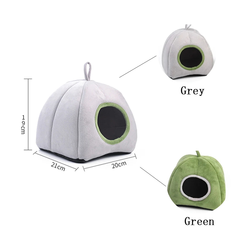 Pet Cave Hamster Bed Super Warm Guinea Pig Cage House Cozy Hideout for small animals.