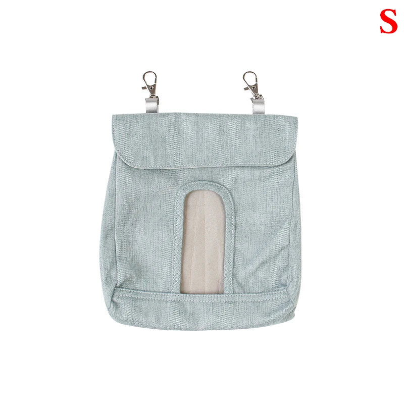 1PC Hanging Pouch Feeder Hay Bag Holder with Hooks Feeding Dispenser Container,