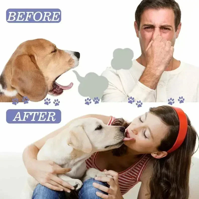 Pet Oral Cleanse Spray Dogs Cats Mouth Fresh Teeth Clean Deodorant Prevent Calculus.