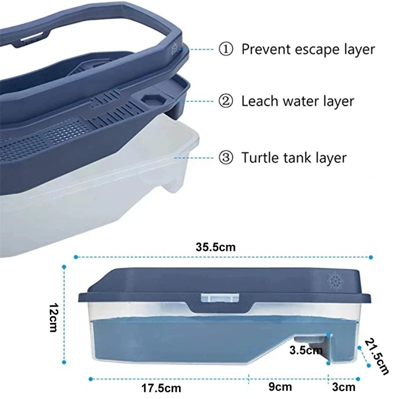 Turtle Aquarium Tank Cleaner Dropper Filter Layer Design Turtle Tank.