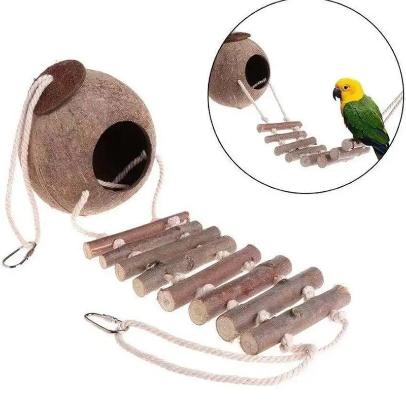 Coconut Hide Natural Bird Hide Can Store Food And Provide Warmth For Pets .