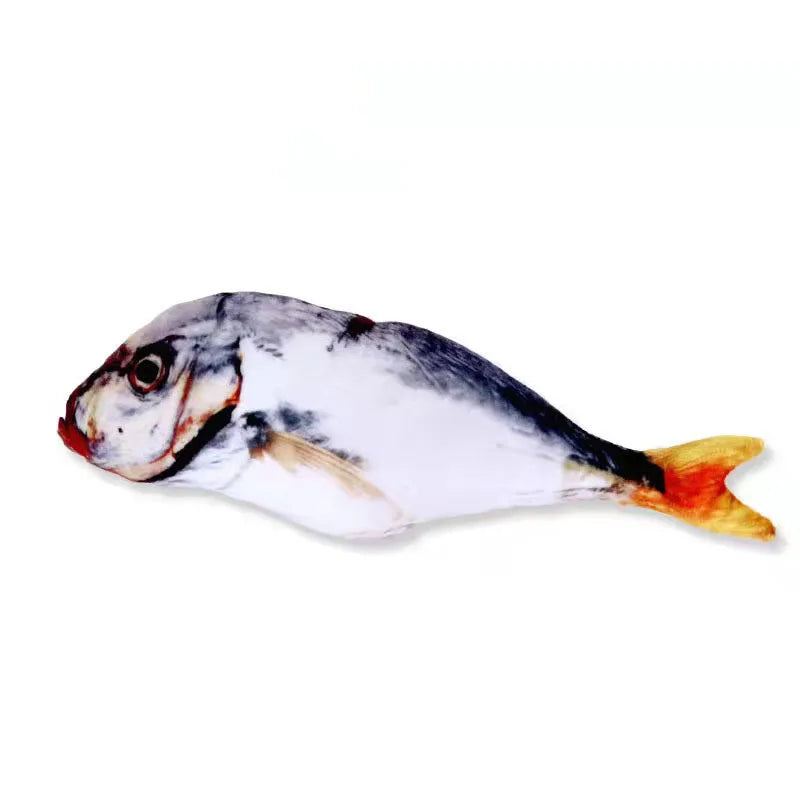 Fish Plush Stuffed Pillow 20CM Simulation Fish Cat Toy.