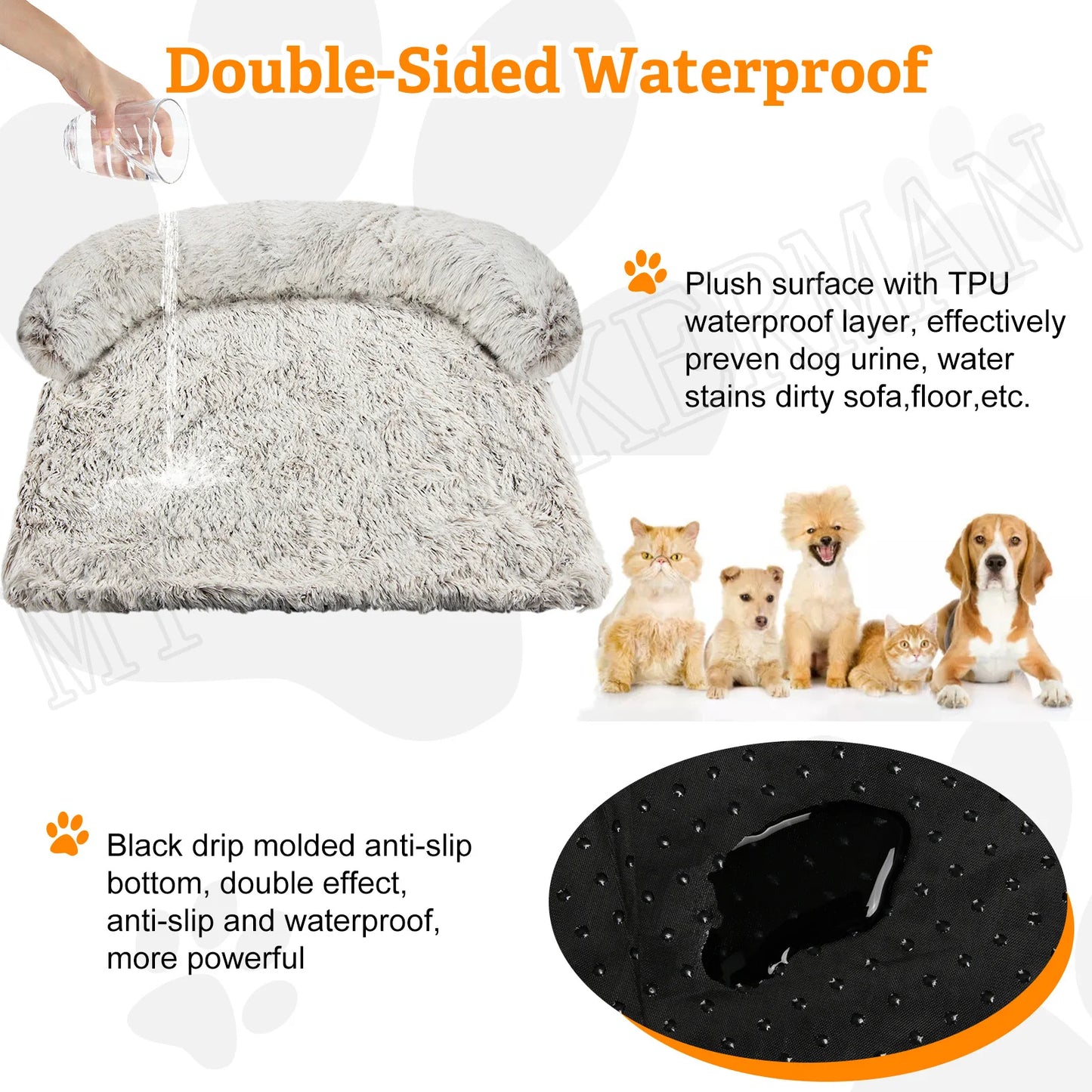 Dropshipping Pet Dog Bed Sofa Warm Nest Washable Soft Furniture Protector