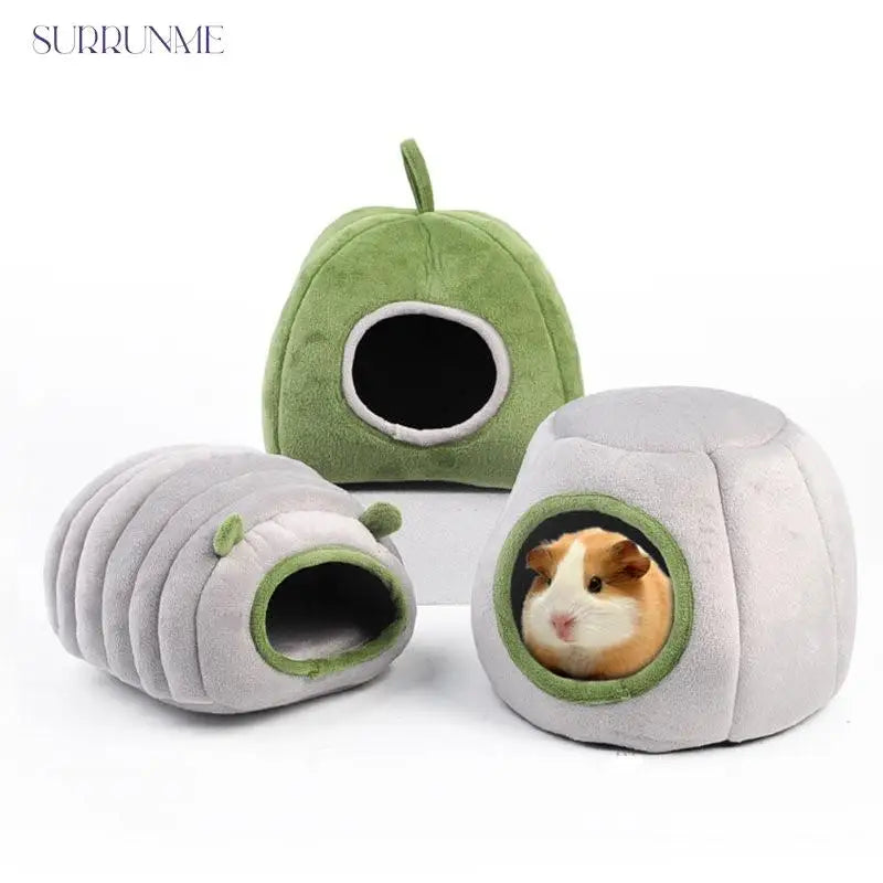 Pet Cave Hamster Bed Super Warm Guinea Pig Cage House Cozy Hideout for small animals.