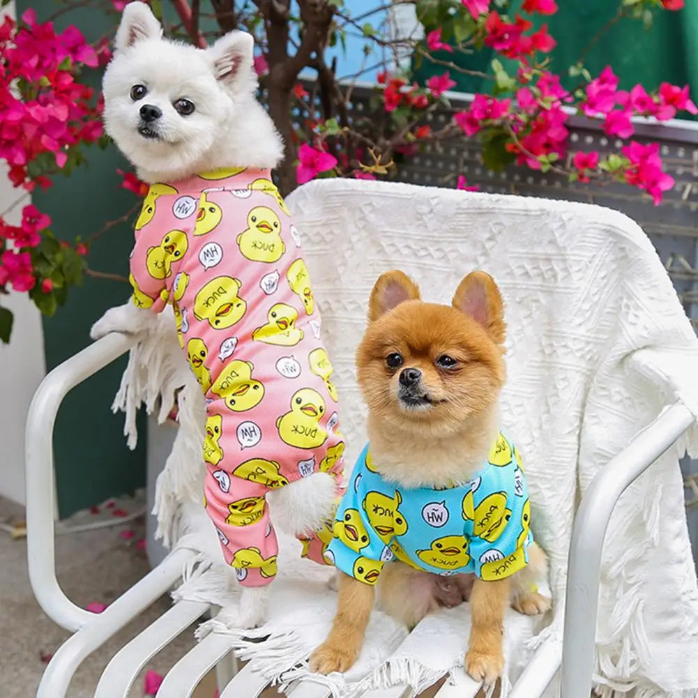 Pet Jumpsuit Adorable Decorating Dog Pajamas.