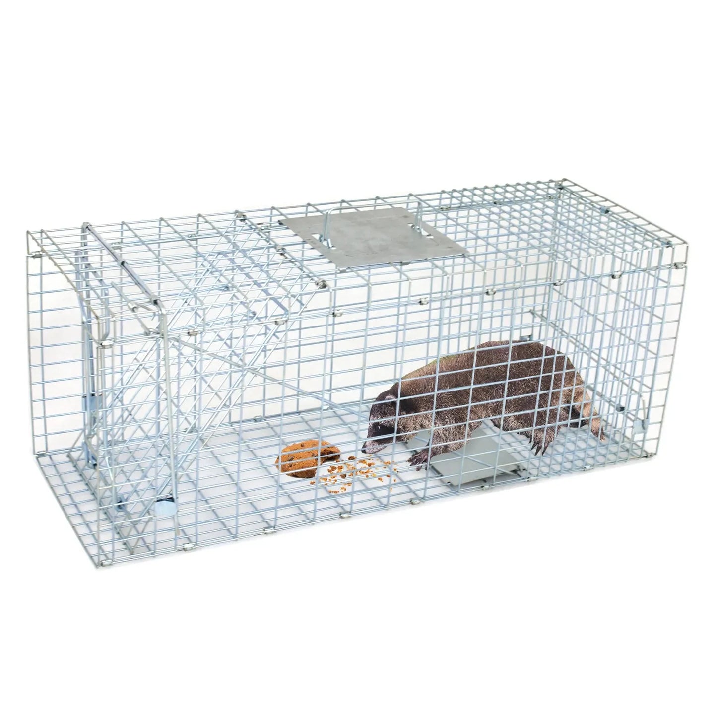 US Live Animal Trap 32"X12.5"X12"Steel Cage Humane Rodent Cage