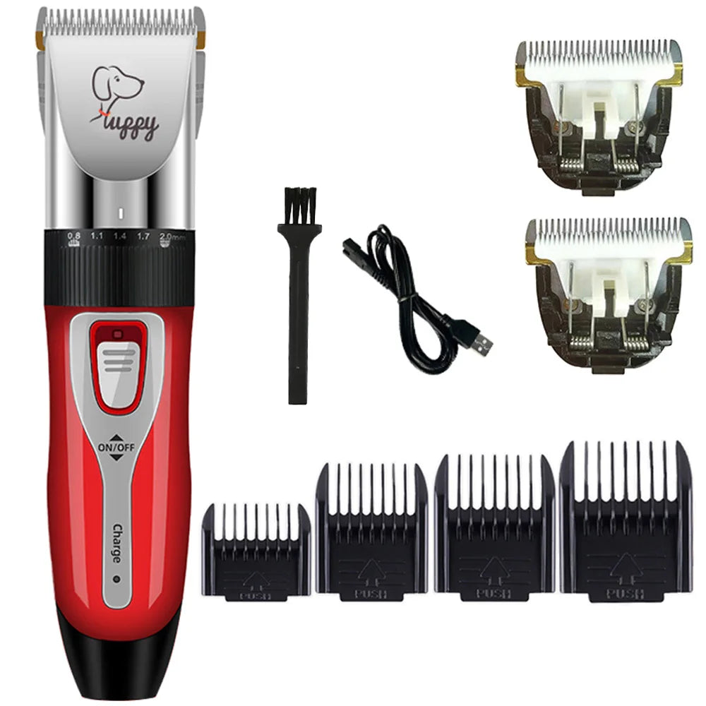 Dog Hair Clipper Pet Hair Trimmer Cat Puppy Grooming Electric Shaver .