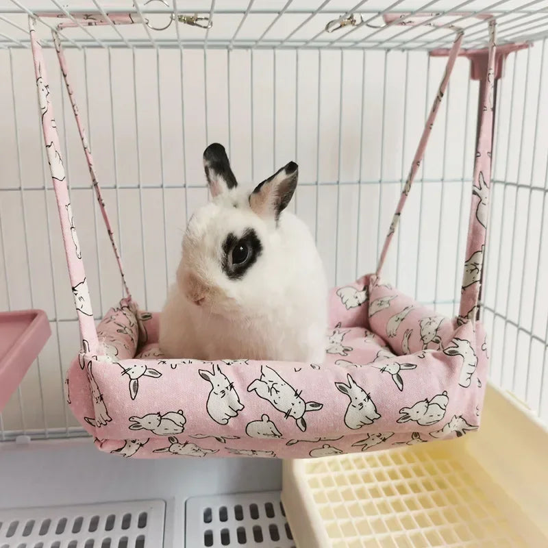 Warm Rabbits Bunny House Winter Small Pet Hammock