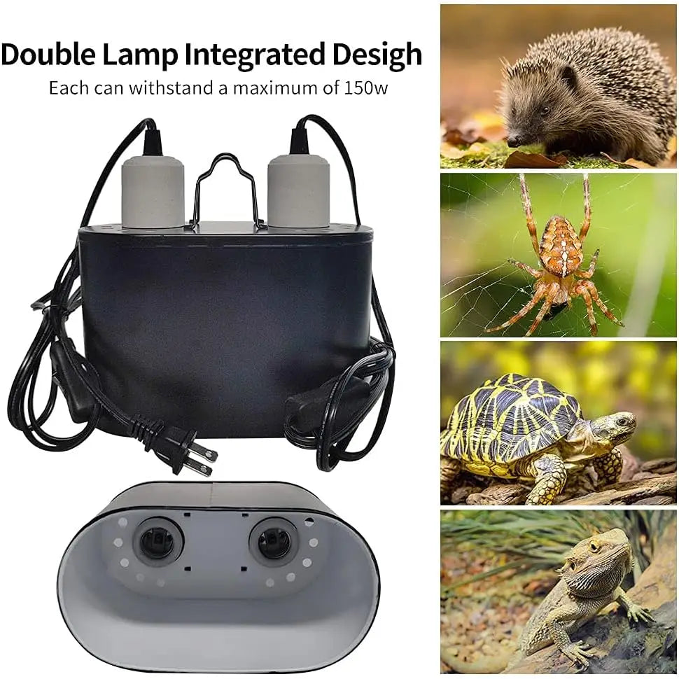 Dome Dual Reptile Light Heat Lamps for Reptiles