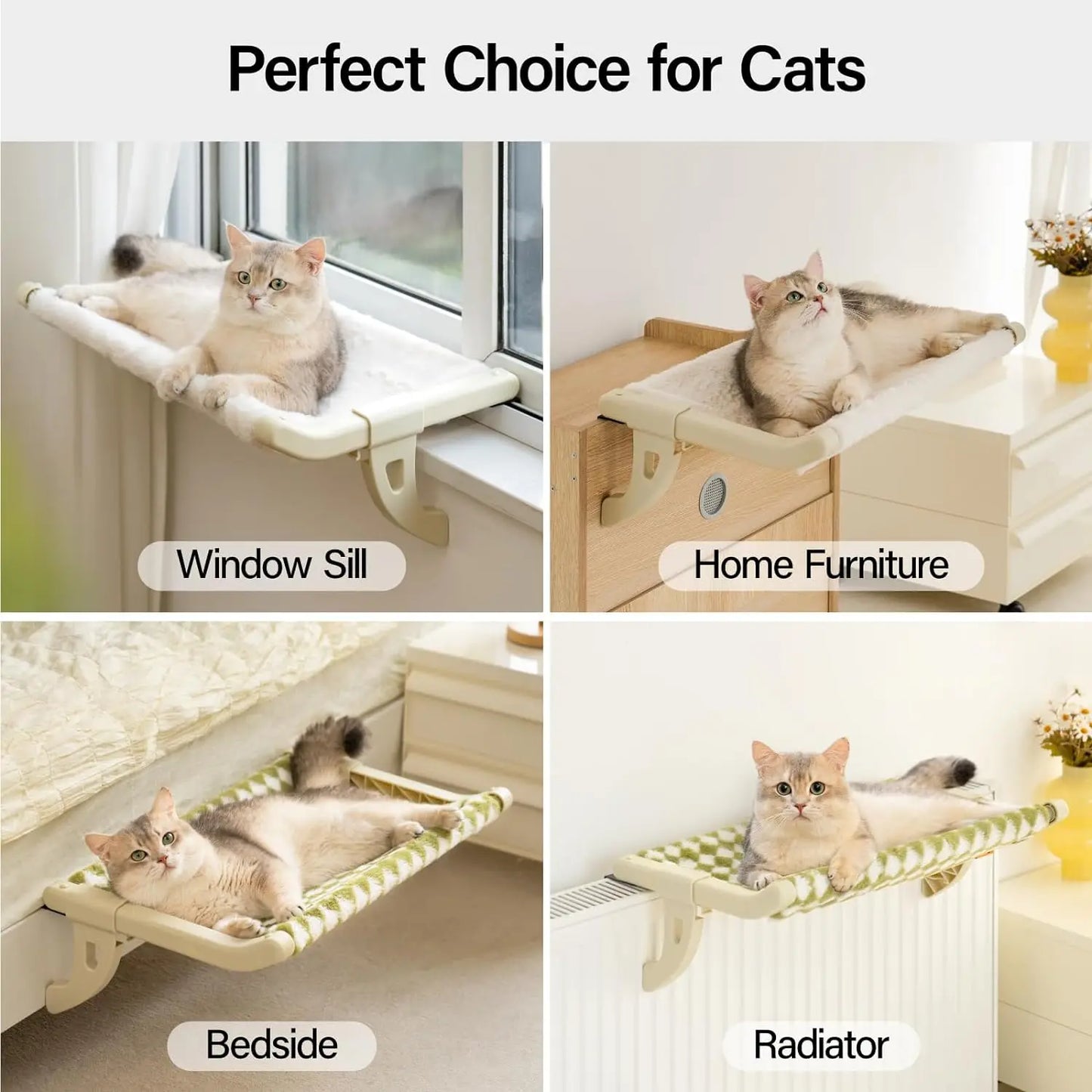 Cat Hammock Hanging Cat Bed Window Pet Bed for Cats Beds Sunny Window Seat Mount'