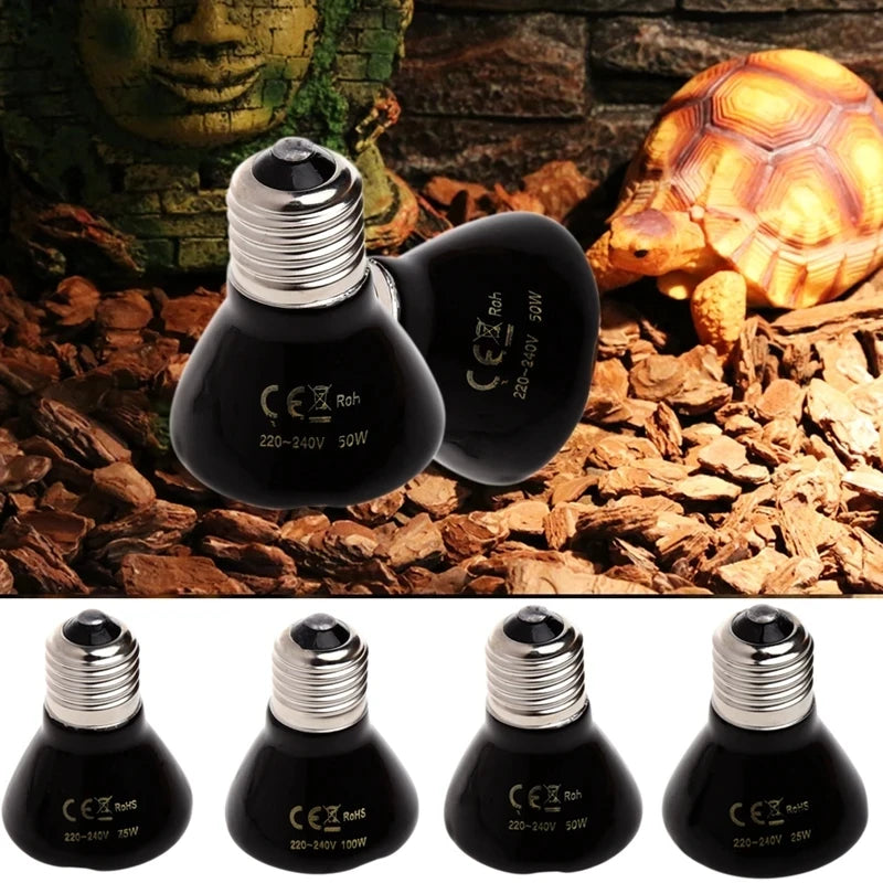 Ceramic Emitter Heater Lamp 220V Heat Lamp Bulb for Pets, Brooder Coop,or Amphibians.