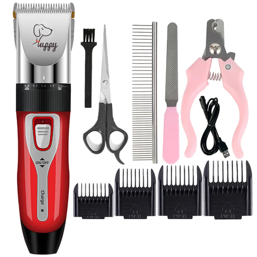 Dog Hair Clipper Pet Hair Trimmer Cat Puppy Grooming Electric Shaver .