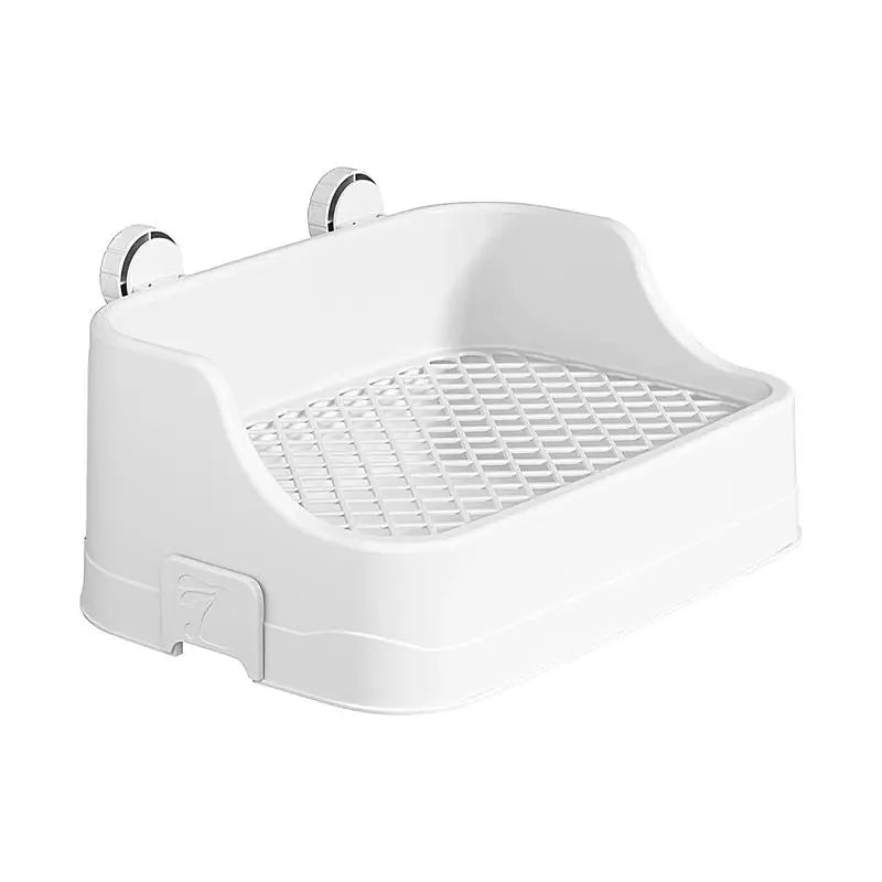 Rabbit Litter Box Large Capacity Pet Toilet With Buckle For Guinea Pigs Dangling Litter Box.