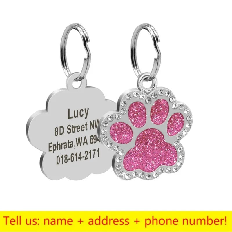 Personalized Dog Tag Custom Pet Puppy Cat ID Tag Dog Collar Anti-lost Accessories