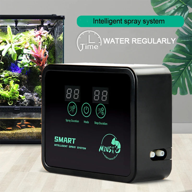 Intelligent Reptile Fogger Terrariums Humidifier Electronic Timer Automatic Mist .