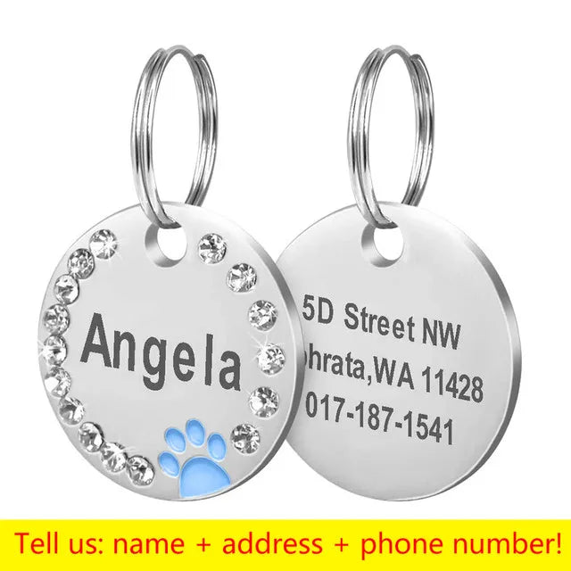 Personalized Dog Tag Custom Pet Puppy Cat ID Tag Dog Collar Anti-lost Accessories