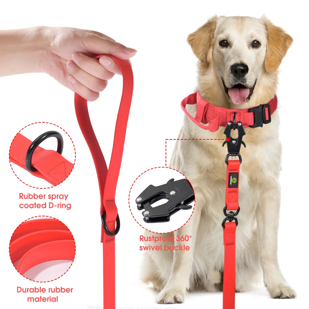 5FT Pvc Training Durable Handle Quick Release Frog Clip Lead line Waterproof lead line Dog Leash